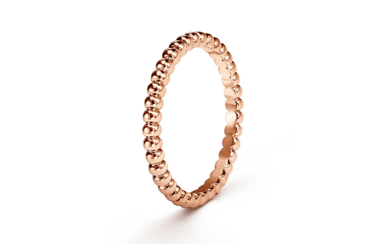 Order (W) Cincin Van Cleef & Arpels Perlee Rose Gold Kecil untuk Wanita. VCARN33000
