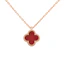 Buy (Women) Van Cleef & Arpels Red Carnelian 18K Rose Gold Necklace for Women Red. VCARN59M00