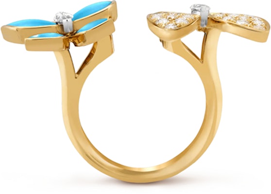 (W) Van Cleef & Arpels Two Butterfly Cincin Emas Kuning Antara Jari. VCARP7UZ00 Purchase (W) Van Cleef & Arpels Two Butterfly Cincin Emas Kuning Antara Jari. VCARP7UZ00