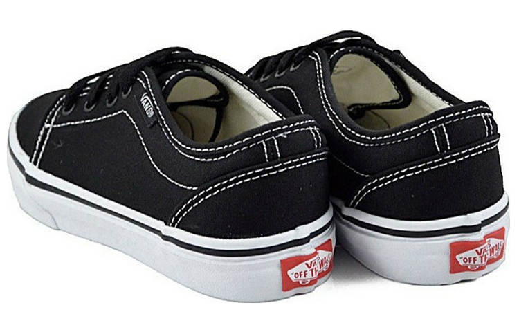 Vans 106 Vulcanized Minimalistic Cozy Low Tops Casual Skateboarding Shoes Black 圖 4