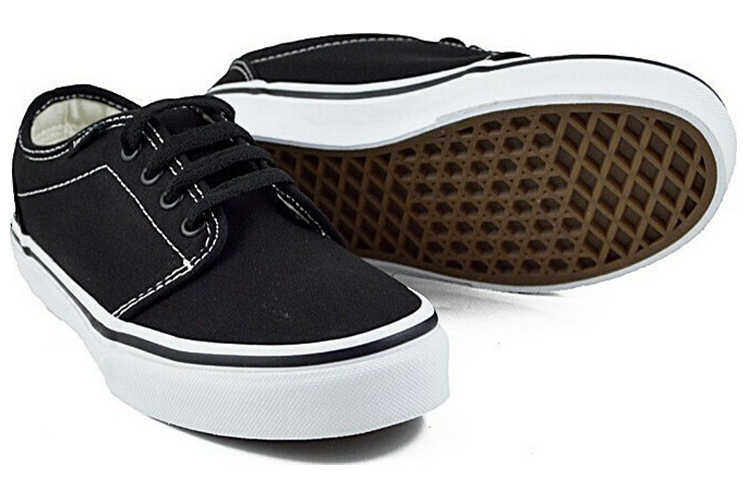 Vans 106 Vulcanized Minimalistic Cozy Low Tops Casual Skateboarding Shoes Black 圖 5