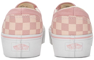 Vans Asher 高底運動鞋 防滑耐磨 低筒 板鞋 女款 粉白 Purchase Vans Asher 高底運動鞋 防滑耐磨 低筒 板鞋 女款 粉白