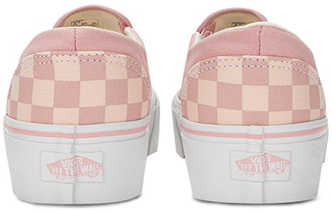 Vans Asher 高底運動鞋 防滑耐磨 低筒 板鞋 女款 粉白 Purchase Vans Asher 高底運動鞋 防滑耐磨 低筒 板鞋 女款 粉白