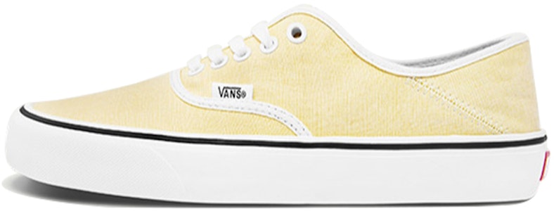 Vans Authentic 防滑耐磨 低幫 板鞋 女款 黃白 Buy Vans Authentic 防滑耐磨 低幫 板鞋 女款 黃白