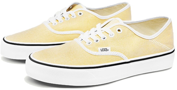 Vans Authentic 防滑耐磨 低幫 板鞋 女款 黃白 Lookbook Vans Authentic 防滑耐磨 低幫 板鞋 女款 黃白