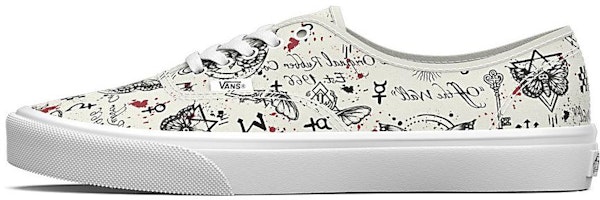 (Women) Vans Authentic Graphic Shoes 'White Black' VN0A5KS9KIG (Women) Vans Authentic Graphic Shoes 'White Black' VN0A5KS9KIG