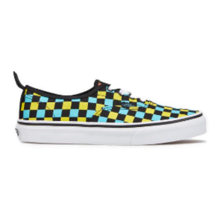 Order 大童 Vans Authentic 低筒 兒童滑板鞋 黑黃棋盤格