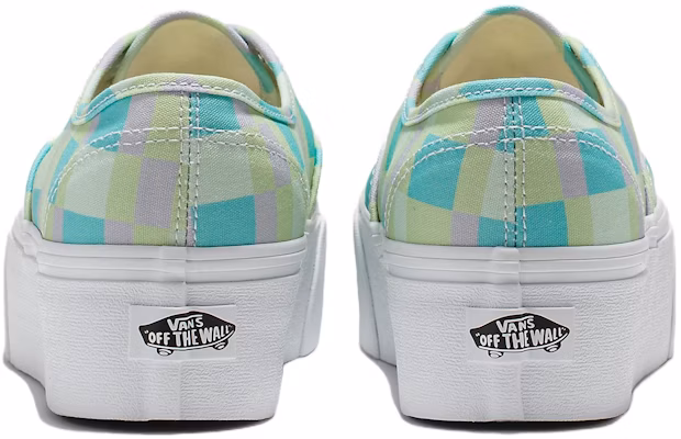 Vans Authentic Pastel Picnic Stackform 潮流休閒 防滑耐磨 低幫 板鞋 男女同款 綠藍白 Lookbook Vans Authentic Pastel Picnic Stackform 潮流休閒 防滑耐磨 低幫 板鞋 男女同款 綠藍白