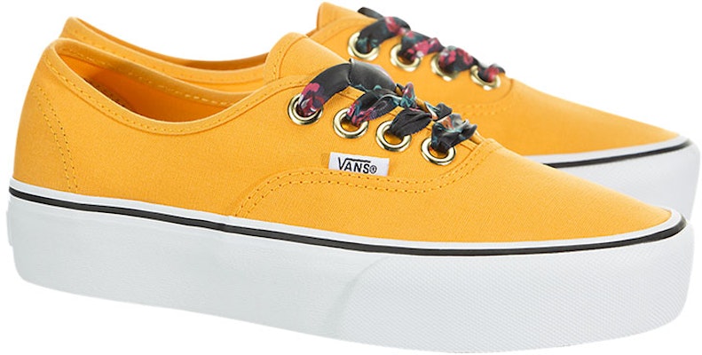 Vansオーセンティック プラットフォーム 黄/白 VN0A3AV8VL7 Order Vansオーセンティック プラットフォーム 黄/白 VN0A3AV8VL7