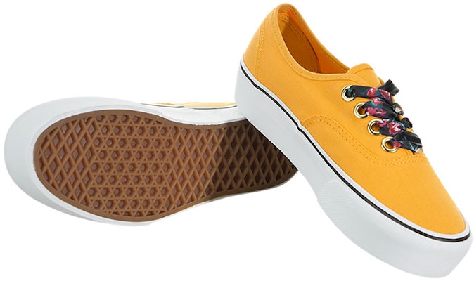 Vansオーセンティック プラットフォーム 黄/白 VN0A3AV8VL7 Shop Vansオーセンティック プラットフォーム 黄/白 VN0A3AV8VL7