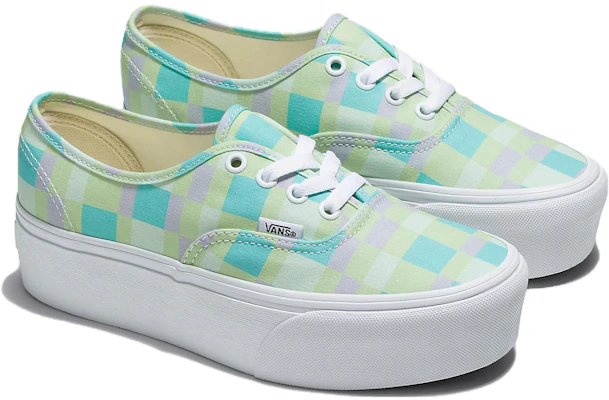 (W) Vans Authentic Pastel Picnic Stackform Zapatos 'Verde Blanco' VN0A5KXXPP5 Lookbook (W) Vans Authentic Pastel Picnic Stackform Zapatos 'Verde Blanco' VN0A5KXXPP5