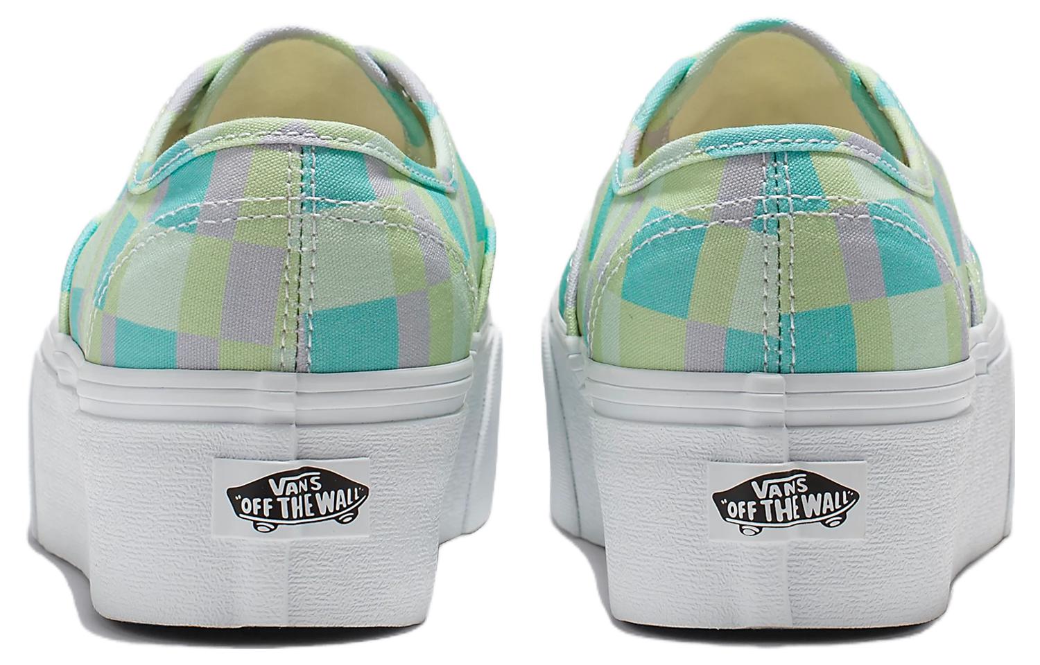 Shop (W) Vans Authentic Pastel Picnic Stackform Zapatos 'Verde Blanco' VN0A5KXXPP5