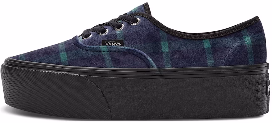 (Women) Vans Authentic Stackform 'Velvet Plaid - Green Black' VN0A5KXX203 Buy (Women) Vans Authentic Stackform 'Velvet Plaid - Green Black' VN0A5KXX203