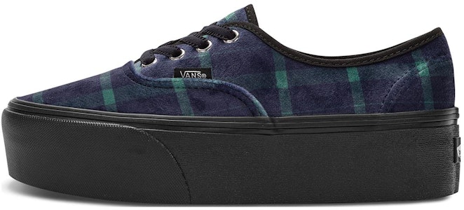 Vans Authentic 厚底 防滑耐磨 低筒 滑板鞋 女款 藍黑色 Buy Vans Authentic 厚底 防滑耐磨 低筒 滑板鞋 女款 藍黑色