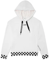 (Women) Vans Checkered Casual Hoodie White VN0A5DRBZU6 (Women) Vans Checkered Casual Hoodie White VN0A5DRBZU6