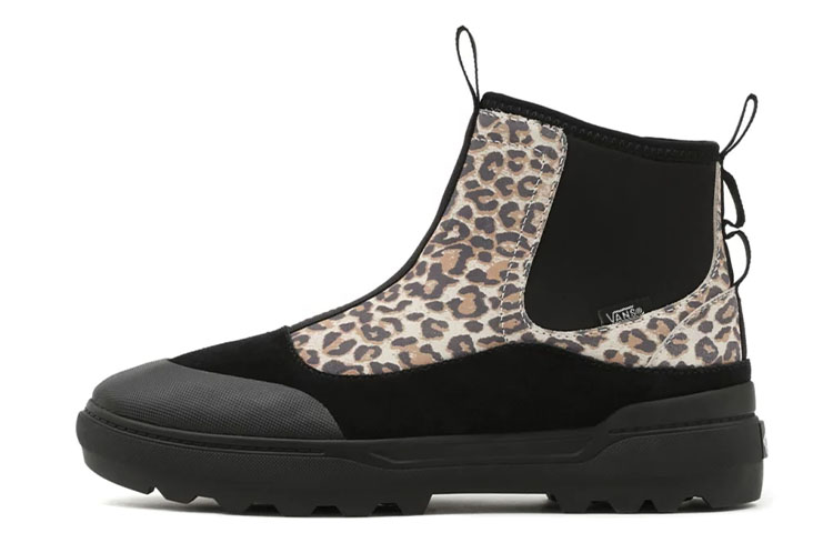 (Women) Vans Cheetah Colfax Boot Shoes 'Black Beige' VN0A5HFA8SC