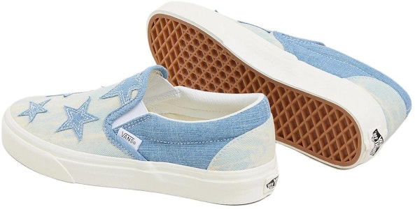 Vans 經典一腳蹬 簡約舒適 百搭 防滑耐磨 低幫 板鞋 女款 藍色 Shop Vans 經典一腳蹬 簡約舒適 百搭 防滑耐磨 低幫 板鞋 女款 藍色