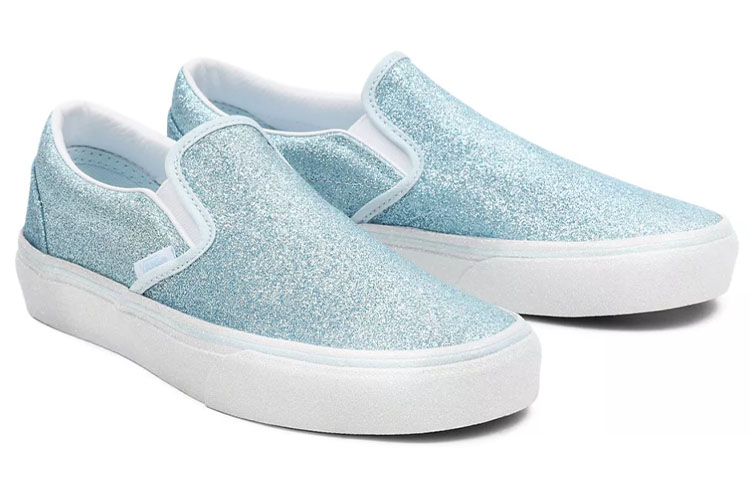 Lookbook Vans Glitter Classic Slip-On 'Blue White' VN000XG8B07