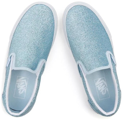 Vans Glitter Classic Slip-On 'Blue White' VN000XG8B07 Shop Vans Glitter Classic Slip-On 'Blue White' VN000XG8B07