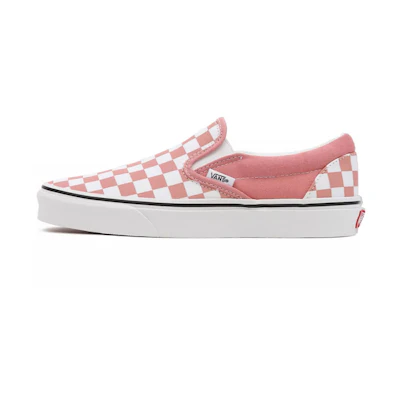 Vans Checkerboard Classic Slip-On Low-Top Sneakers Pink/White