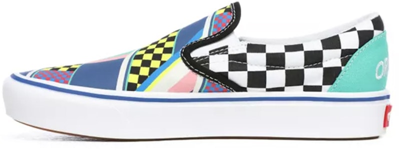 バンズ快適スリッポン チェッカー マルチカラー (黒黄青) VN0A3WMD008 Buy バンズ快適スリッポン チェッカー マルチカラー (黒黄青) VN0A3WMD008