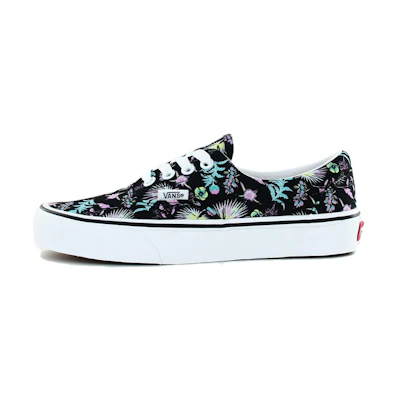 (W) Vans Era Paradise Floral Shoes Black/White