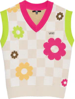 (Women) Vans Floral V-Neck Sleeveless Sweater Vest Multicolor. VN00076D2N1 (Women) Vans Floral V-Neck Sleeveless Sweater Vest Multicolor. VN00076D2N1