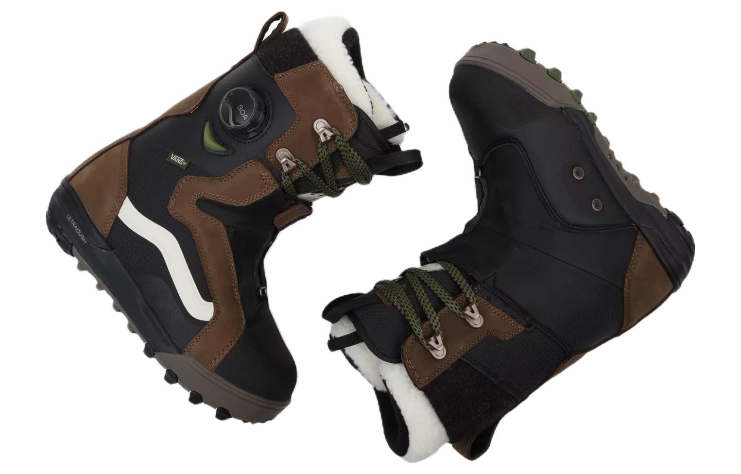 Shop (W) Vans Hana Beamanスノーブーツ (黒/茶/白) VN0A4UVAY49