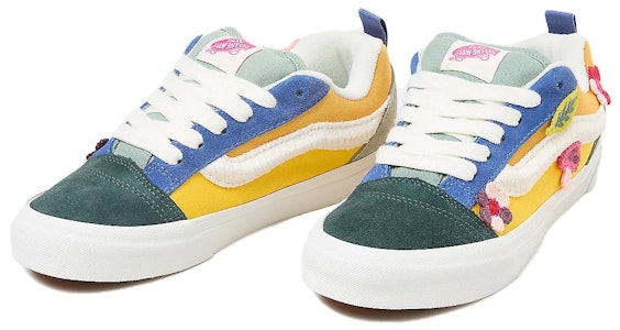 Vans Knu Skool 舒適時尚 防滑耐磨 低筒 板鞋 男女同款 黃綠藍色 Lookbook Vans Knu Skool 舒適時尚 防滑耐磨 低筒 板鞋 男女同款 黃綠藍色