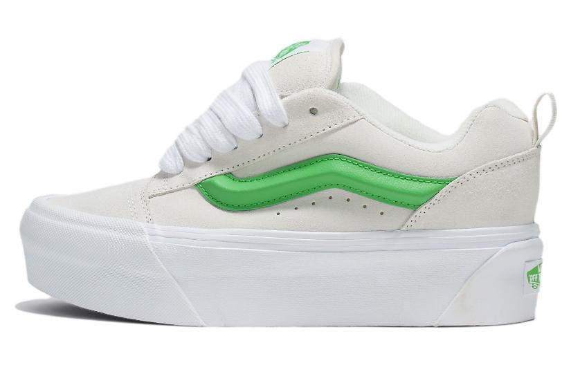 Buy (W) Kasut Platform Kasual Vans Knu Stack 'Putih Hijau' VN000CP6CY9