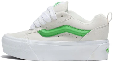 (Women) Vans Knu Stack Casual Platform Shoes 'White Green' VN000CP6CY9 (Women) Vans Knu Stack Casual Platform Shoes 'White Green' VN000CP6CY9