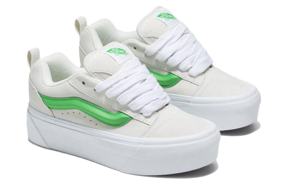 Lookbook (W) Kasut Platform Kasual Vans Knu Stack 'Putih Hijau' VN000CP6CY9