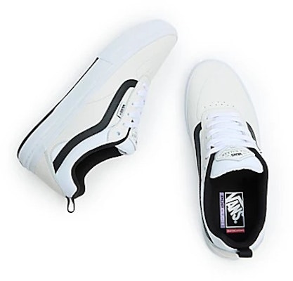 Vans Kyle Walker 皮革 防滑減震 低筒 滑板鞋 男女款 白黑 Shop Vans Kyle Walker 皮革 防滑減震 低筒 滑板鞋 男女款 白黑