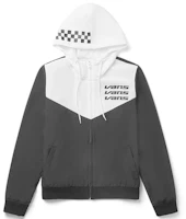 (Women) Vans Letter Logo Print Windbreaker Jacket Black VN0A47V8BLK (Women) Vans Letter Logo Print Windbreaker Jacket Black VN0A47V8BLK