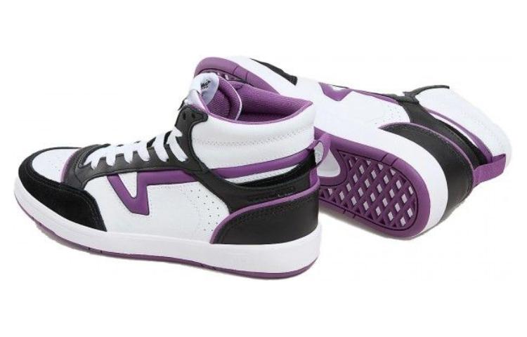 Shop (W) Vans Lowland Comfycush 高帮舒适篮球鞋 '暖白紫' VN000CQJLK1