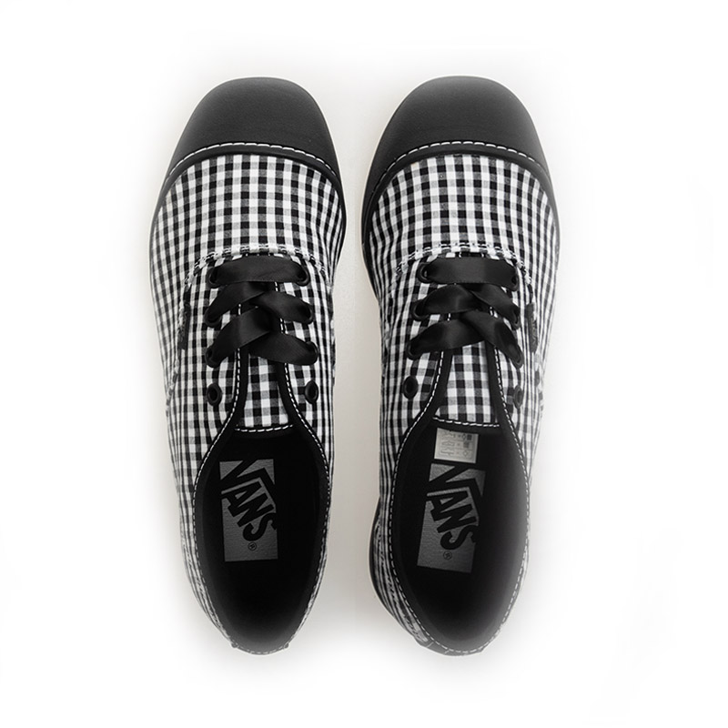 Sizing (W) Vans LX Authentic Prima 黑色几何运动鞋 V160101021