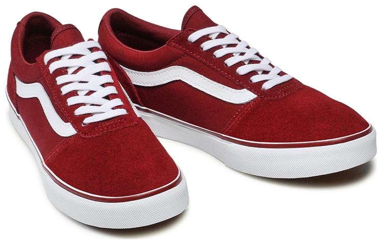 Lookbook (W) Vans Maddie 'Cabernet' Wanita Lelaki Kasut VN0A3IL2R6Y