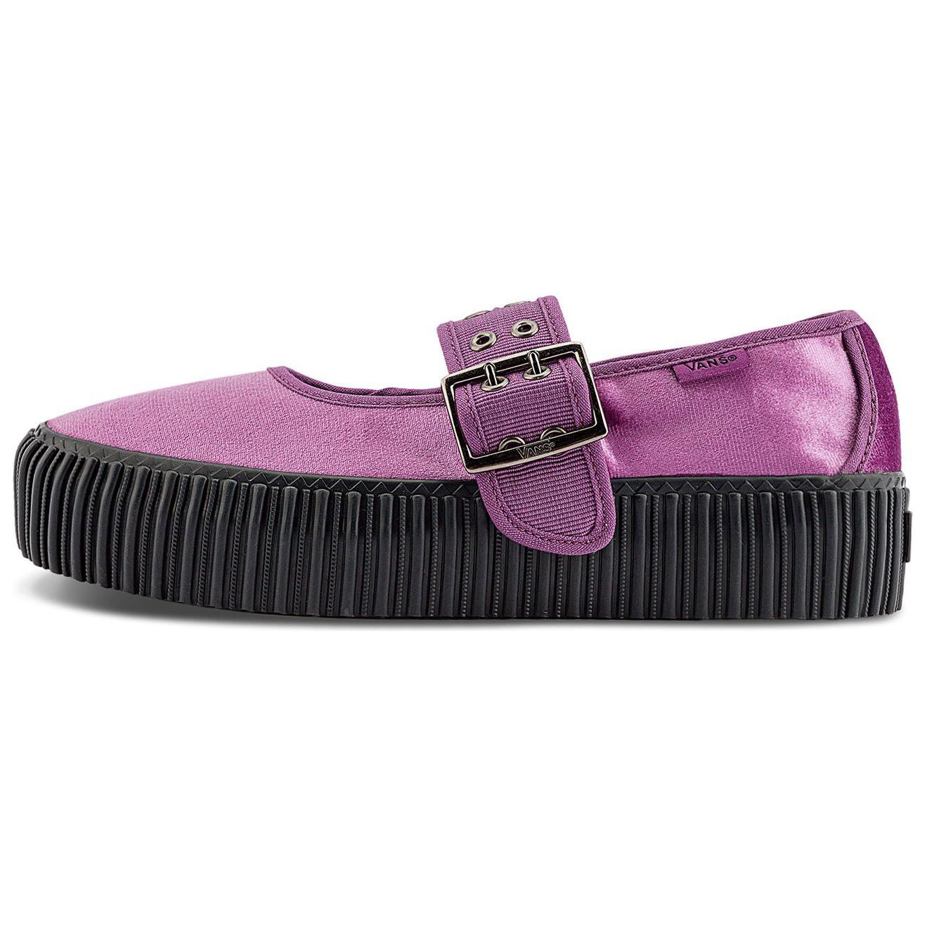 Vans Mary Jane Creeper Purple Low-Top Canvas Shoes Fashion Durable Trend VN000D07CIF
