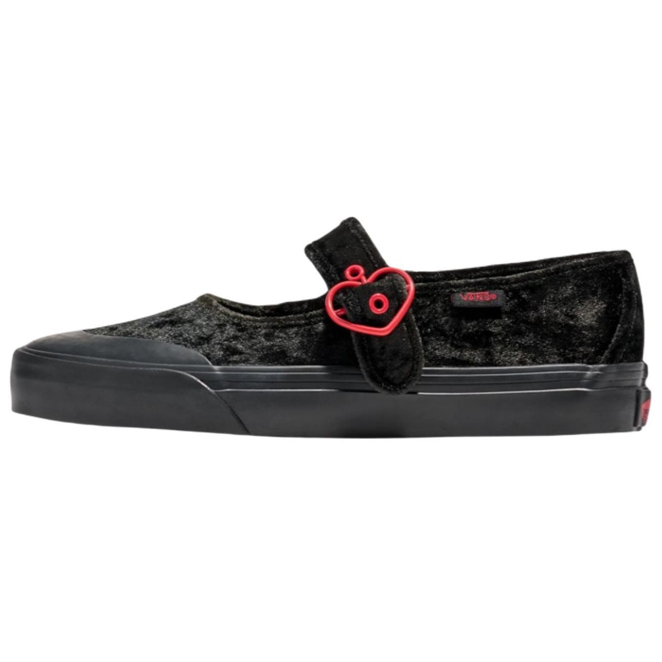 (Women) Vans Mary Jane WMNS Black Red Comfortable Casual Shoes VN000CRR458