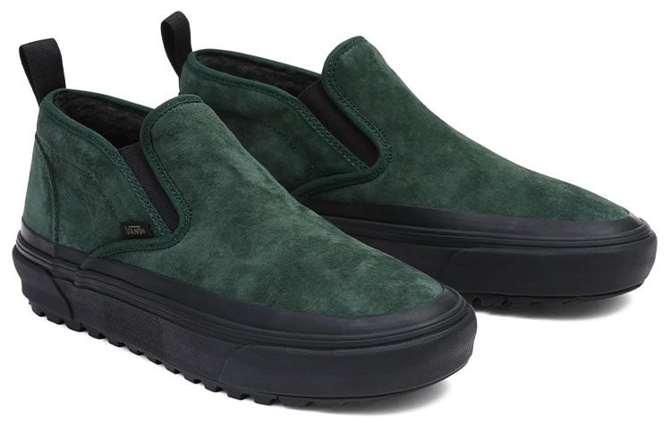 Lookbook Vans Mid Slip Mte-1 輕鬆保暖 中筒休閒板鞋 男女兩用 綠色