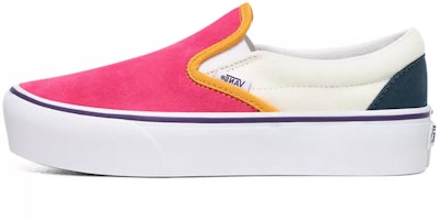 (Women) Vans Mini Cord Classic Slip-On Platform Multi 'Pink' VN0A3JEZWVY (Women) Vans Mini Cord Classic Slip-On Platform Multi 'Pink' VN0A3JEZWVY