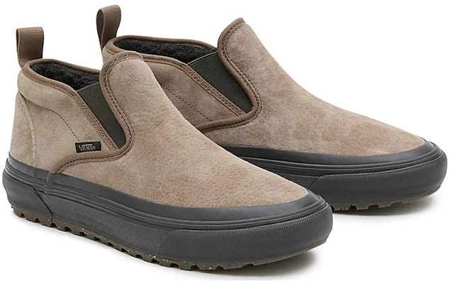 Vans Slip MTE-1 舒適休閒 氣質百搭 耐磨保暖 中幫 板鞋 女款 棕色 Lookbook Vans Slip MTE-1 舒適休閒 氣質百搭 耐磨保暖 中幫 板鞋 女款 棕色