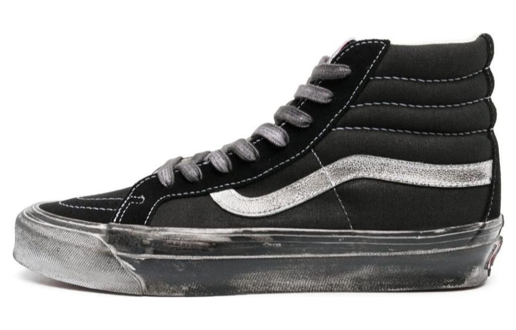 (Women) Vans OG Sk8Hi LX 'Stressed Black White' VN0A4BVBBA21