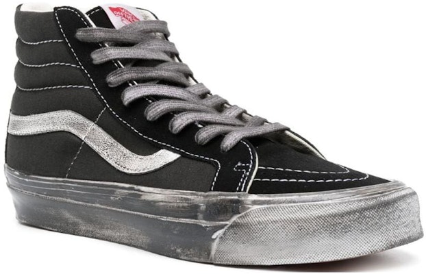 (Women) Vans OG Sk8Hi LX 'Stressed Black White' VN0A4BVBBA21 Order (Women) Vans OG Sk8Hi LX 'Stressed Black White' VN0A4BVBBA21