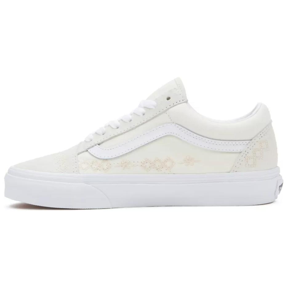 Buy Vans Old Skool 包裹性防滑 低幫 板鞋 女款 米白