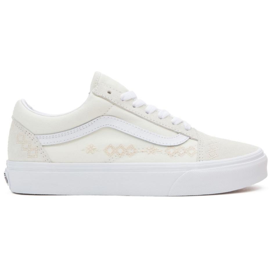 Order Vans Old Skool 包裹性防滑 低幫 板鞋 女款 米白