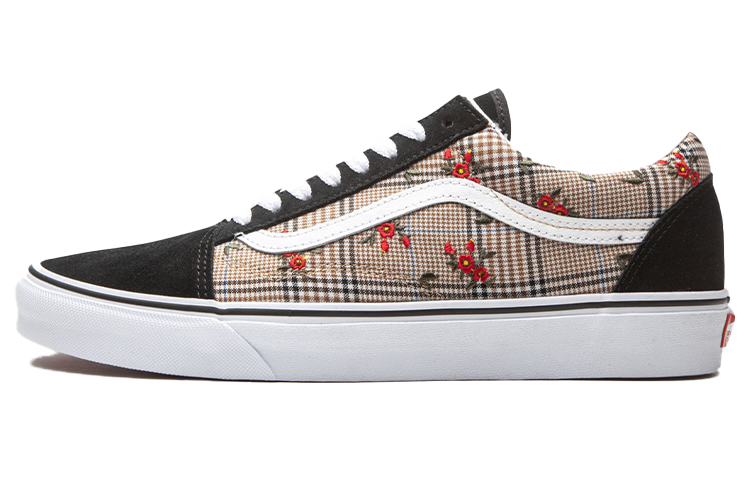 Buy Vans OLD SKOOL (GLEN PLAID FLORAL) EMB 'Black White Red' VN0A4U3B2NV