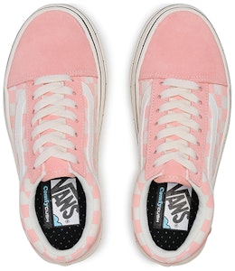 Vans Old Skool 休閒 低筒 板鞋 女款 粉白棋盤格 Lookbook Vans Old Skool 休閒 低筒 板鞋 女款 粉白棋盤格