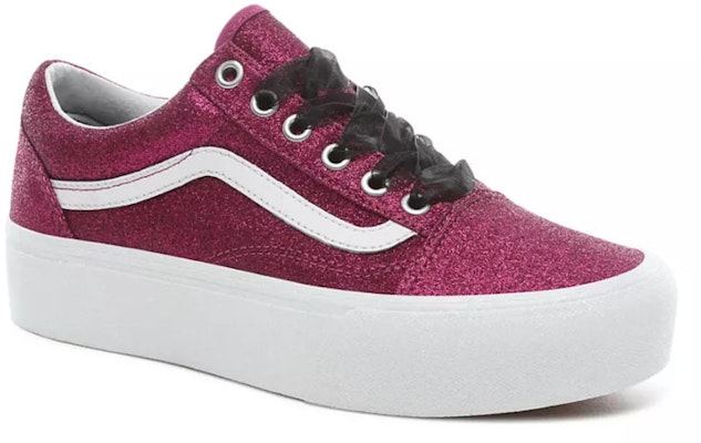 Vans Glitter Old Skool Platform 'Purple White' VN0A3B3UUJQ Lookbook Vans Glitter Old Skool Platform 'Purple White' VN0A3B3UUJQ