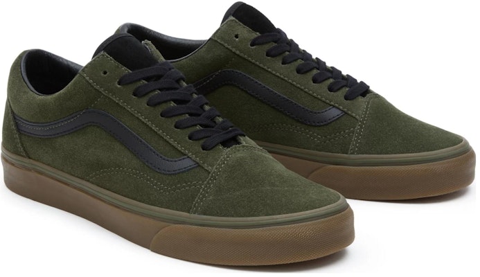 (Women) Vans Old Skool Shoes 'Green' VN000D3H3PY Lookbook (Women) Vans Old Skool Shoes 'Green' VN000D3H3PY